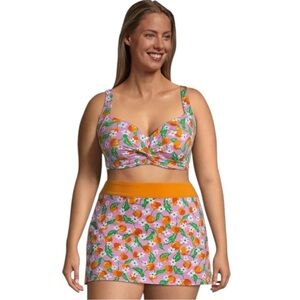 Draper James Lands End Underwire Pink Bikini Set Size 14/16.